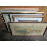 5 assorted framed & glazed prints & pictures