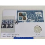 Royal Mail 175th anniversary of The Penny Black coin & Sydney 2000 Olympic coin collection,