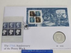 Royal Mail 175th anniversary of The Penny Black coin & Sydney 2000 Olympic coin collection,