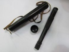 A USSR made telescopic sight in hard case. Price guide £15-20.