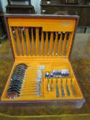 1970's canteen of Oneida stainless steel cutlery, 44 pieces. Price guide £20-30.