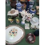 Qty of collectable china including Denby ware jug, Wedgwood & other items