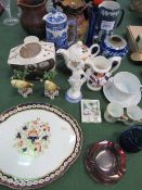 Qty of collectable china including Denby ware jug, Wedgwood & other items