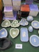 Large collection mainly boxed of Jasper ware in assorted colours. Price guide £50-80.