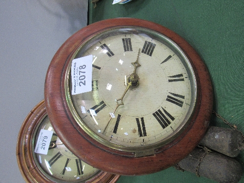 Black Forest 30 hour weight-driven wall clock with set of weights. Price guide £30-40.