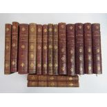15 volumes of French Translations of English Writers, all uniformly half leather bound. Published