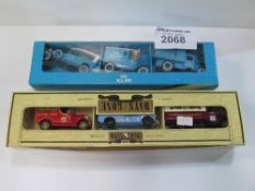 Lledo model show limited set of 3 & a boxed set of 3 KLM vehicles. Price guide £20-30.