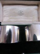 A pair of silver napkin rings by Mappin & Webb, London 1918, in original box, weight 3ozt. Price