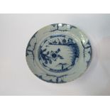 18th century Delft plate. Price £80-100.