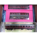 5 Mark I LMS coaches. Price guide £20-30.