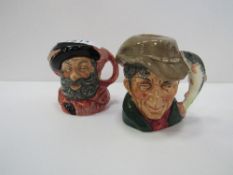 2 Royal Doulton character jugs, Falstaff & The Poacher. Price guide £10-15.