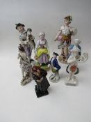 7 figurines including Doulton Fagin