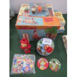 We Toys' Randy Rider' in original box, Wallace & Gromit Adventure Factory & mini-collectables. Price