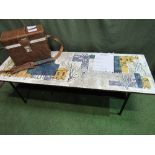 1960's vintage John Piper coffee table by Myer. Estimate £5-10.