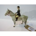 Beswick lady on grey horse & Beswick huntsman on a bay horse