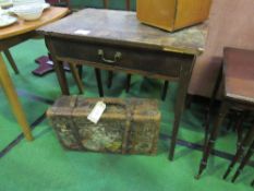 Veneer occasional table, 76cms x 45.5cms x 71cms. Estimate £5-10.