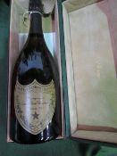 75cl bottle of Moet & Chandon Dom Perignon champagne, 1985, in original box. Estimate £50-80.