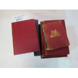 Cloth bound book with slip case entitled Works of Shakespeare, along with 10 pocket editions of