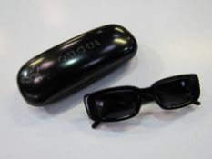 Gucci rectangular sunglasses in case, Code GG2409/N/S. Made in Italy. Estimate £30-50.