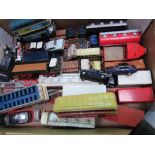 A collection of used die-cast model vehicles