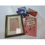 World War II collection of Royal Ordnance Factory Pass, Make Do & Mend booklet, Join the WAAF