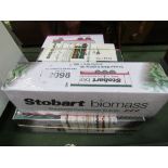 6 new & BOXED Eddie Stobart model lorries, 1:76 scale. Estimate £30-50.