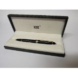 Mont Blanc fountain pen, Meister Stuck, 146 marked around the lid & 14ct gold nib, 4810, in original