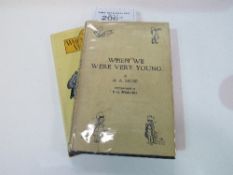 'When we were very Young' by A A Milne, 6th edition, published 1924, blue leather bound & dust