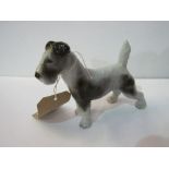 Thuringian Gotha Pfiffer wire haired terrier figurine. Estimate £20-30.