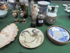 A collection of pottery including Aldermaston, Poole, Crown Devon & Noritake. Estimate £10-20.