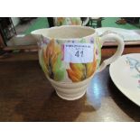 Clarice Cliff flower decorated jug