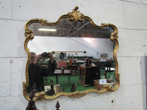 Ornate framed wall mirror, 80cms x 70cms. Estimate £10-20. - Image 2 of 2