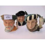 Royal Doulton character jugs, 1959 - Robinson Crusoe, 1967 - The Lobster Man & 1959 - The