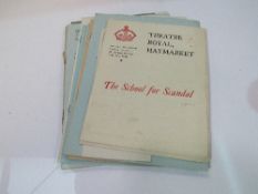 19 original London Theatre programmes of the Edwardian era, including some early 19thC ephemera.