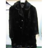 Full length sheared cropped mink coat. Estimate £80-120.