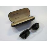 Giorgio Armani 'large' sunglasses in case. Code 675-815-56-19, charcoal. Estimate £20-40.