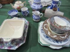 Qty of assorted china including Arthur Wood teapot. Estimate £5-10.