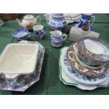 Qty of assorted china including Arthur Wood teapot. Estimate £5-10.