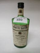 75cl bottle of Burnett's White Satin London Dry Gin, 40% vol, 1970's. Estimate £30-40.