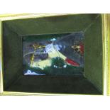 Limoges framed enamel plaque of Giovanni Ambrogiode Predis (Italian Renaissance Printer - 1435-