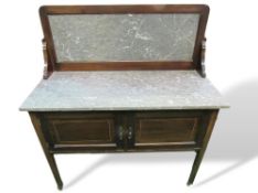 Marble top wash stand