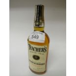 70cl bottle of Teachers Highland Cream Scotch Whisky, 40% vol, circa 1970's. Estimate £15-20.