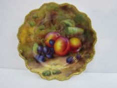 A Royal Worcester plate of painted fruit and foliage signed by H. Price (REF 50)