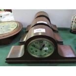 3 Napoleon hat shaped clocks, a/f for spares. Estimate £10-20.