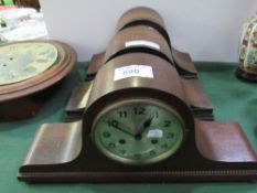3 Napoleon hat shaped clocks, a/f for spares. Estimate £10-20.