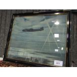 5 framed & glazed prints of WWII aircraft in matching frames. Estimate £20-40.