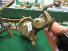 Brass elephant figurine. Estimate £10-20.