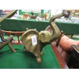 Brass elephant figurine. Estimate £10-20.