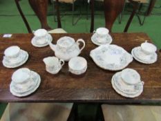 Royal Albert 'Silver Maple' tea set for 6. Estimate £30-40.