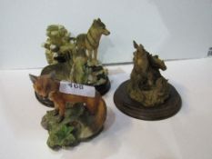 Julianna collection of Wolves, Country Artist Hares a/f & Kowa fine porcelain Red Fox